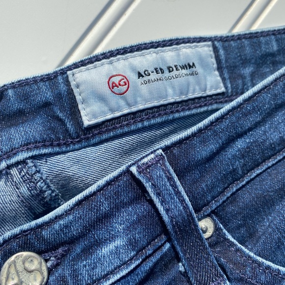 AG The Legging Ankle Super Skinny Ankle Jeans Distressed Patchwork 👖 - Picture 6 of 8